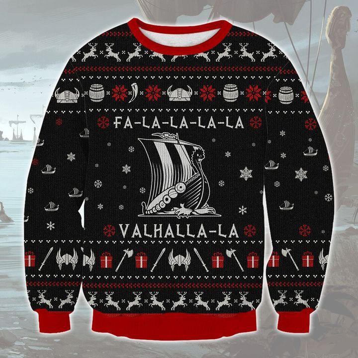 Viking Ugly Christmas Sweater US1941 - Chow Down Movie Store