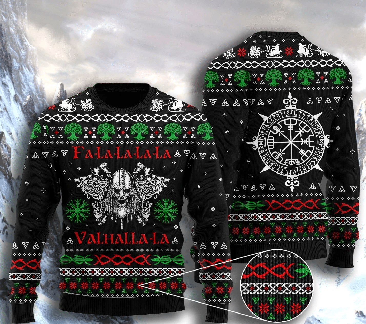 Viking Ugly Christmas Sweater US3035 - Chow Down Movie Store