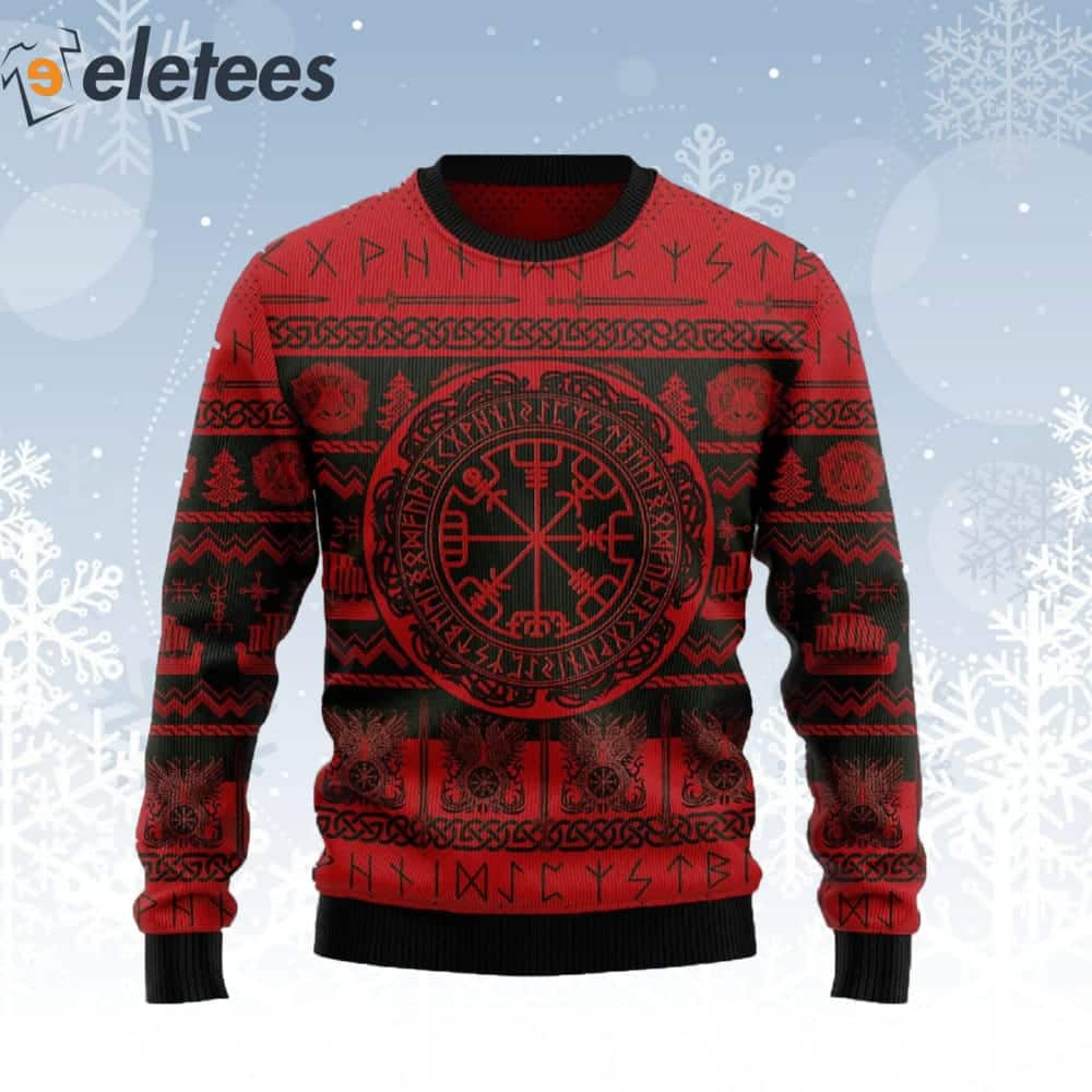 Viking Vegvisir Ugly Christmas Sweater