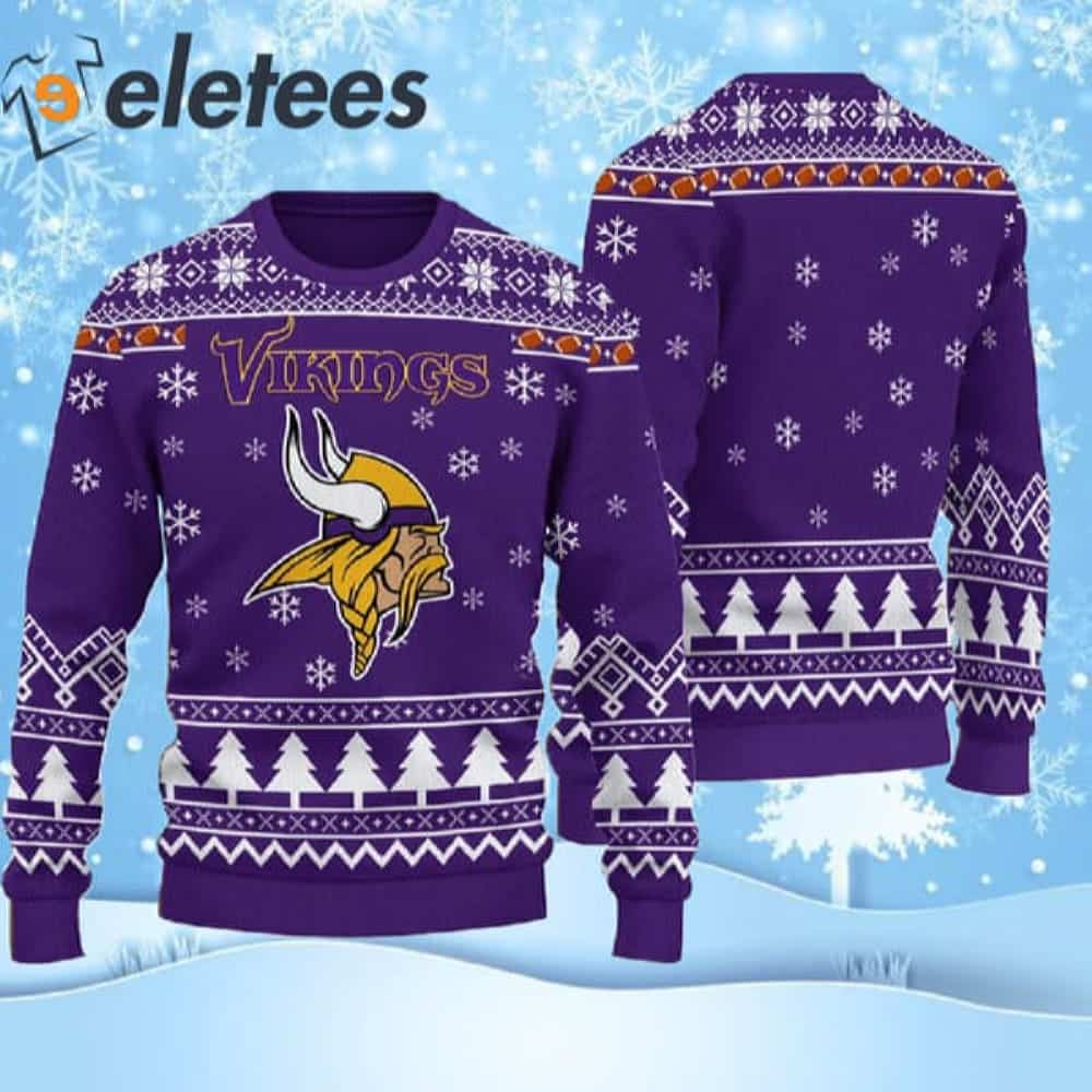 Vikings Football Ugly Christmas Sweater