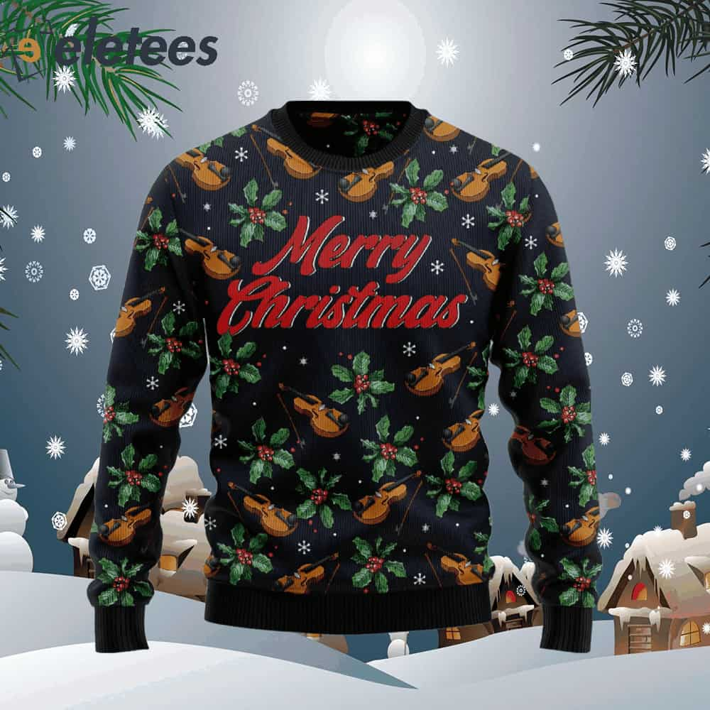 Violin Christmas Ugly Christmas Sweater