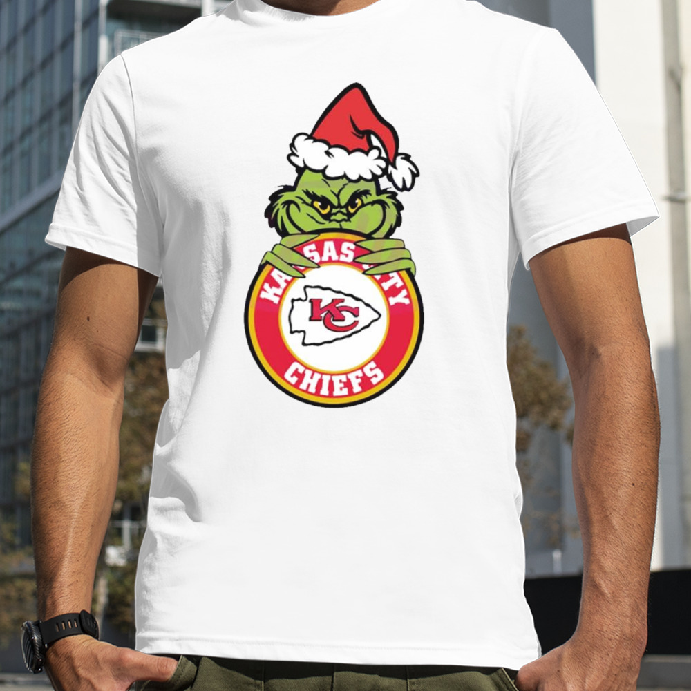 Grinch Kansas City Chiefs Circle logo shirt