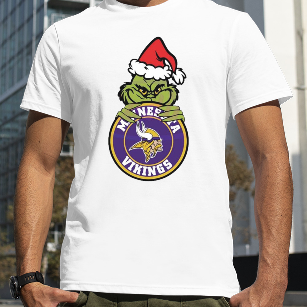 Grinch Minnesota Vikings Circle Logo shirt