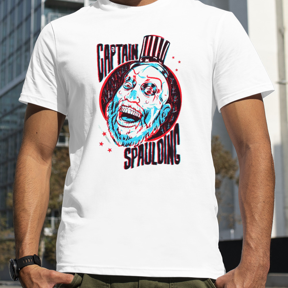 House Of 1000 Corpses 3d Captain Spaulding Ringer T-shirt