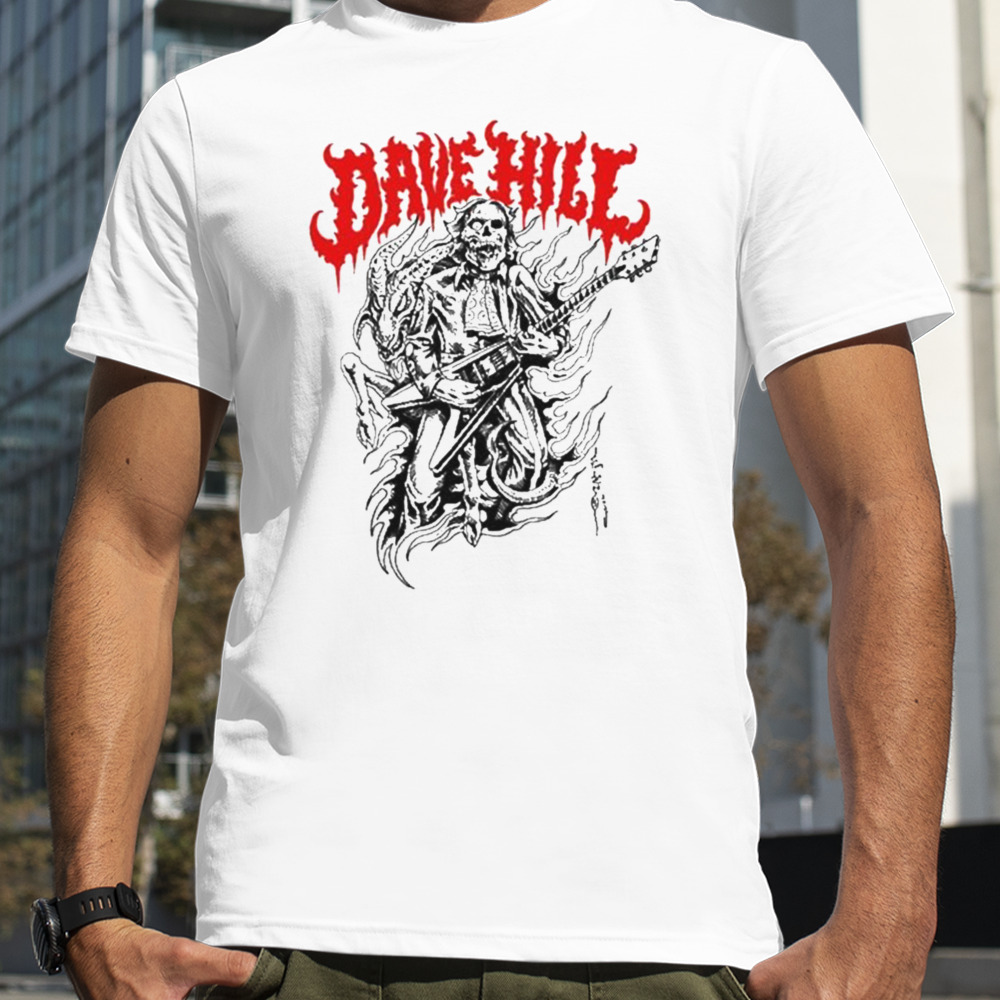 Mr. Dave Hill Shredding Skullface T-shirt