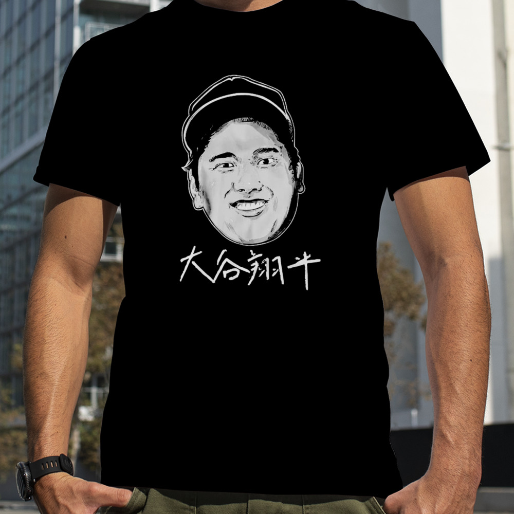 Shohei Ohtani kanji head shirt