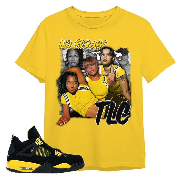 TLC Tour Dates 2023 T- Shirt, Jordan 4 Thunder Unisex Color T- Shirt, TLC T- Shirt, TLC Tour 2023 Merch