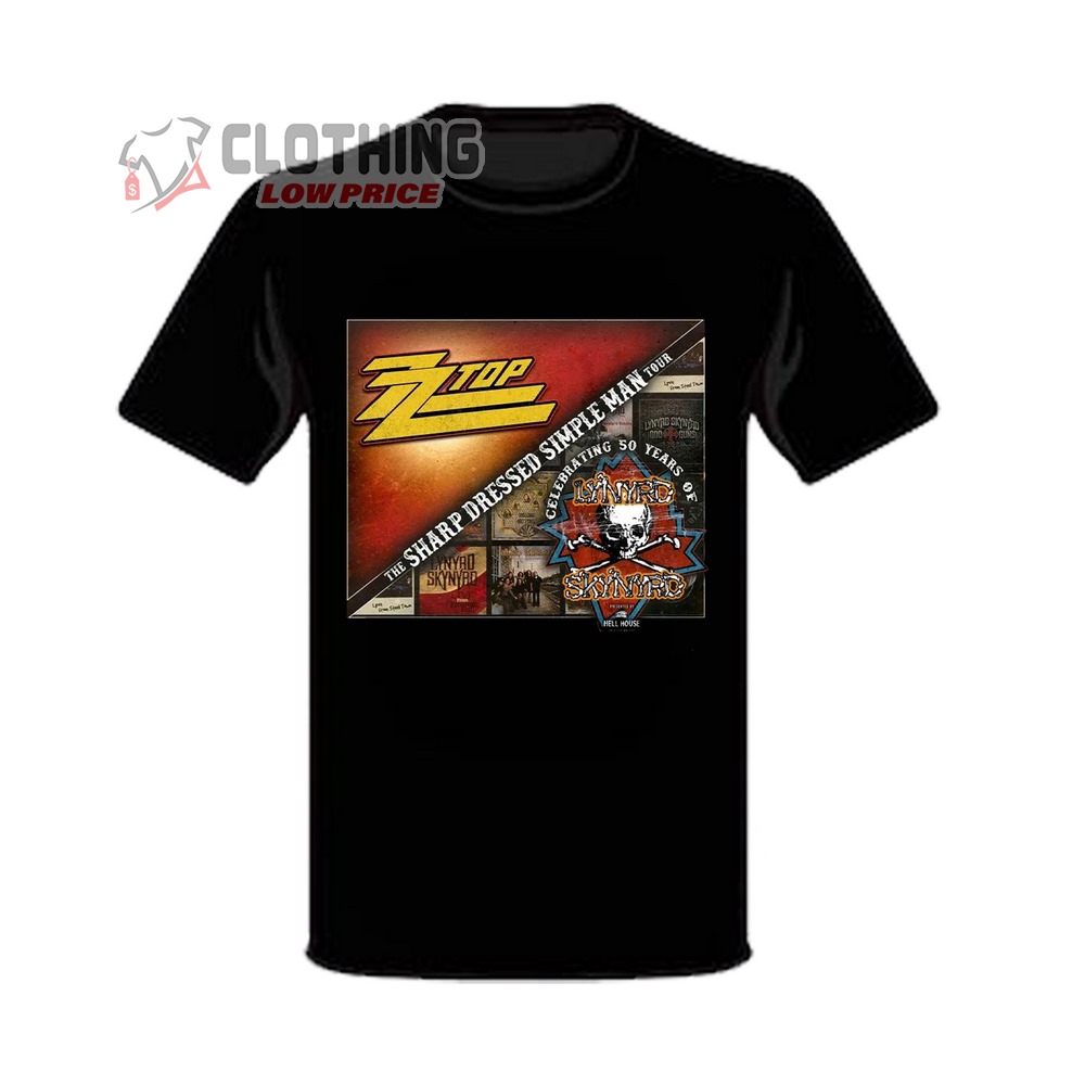 The Sharp Dressed Simple Simple Man Tour 2024 Poster T-shirt