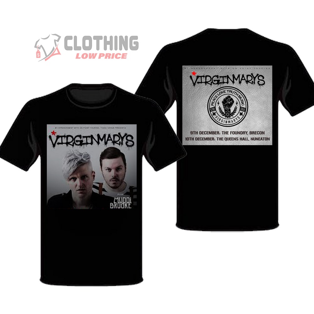 The Virginmarys Tour 2023 Poster And Schedule Muddi Brooke T-Shirt, Hoodie And Sweater