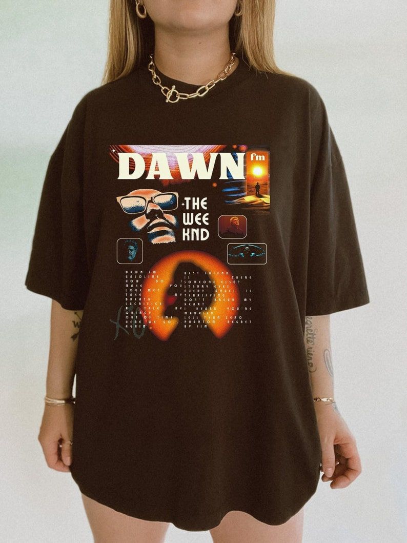 The Weeknd Merch Dawn Fm Plane Shirt