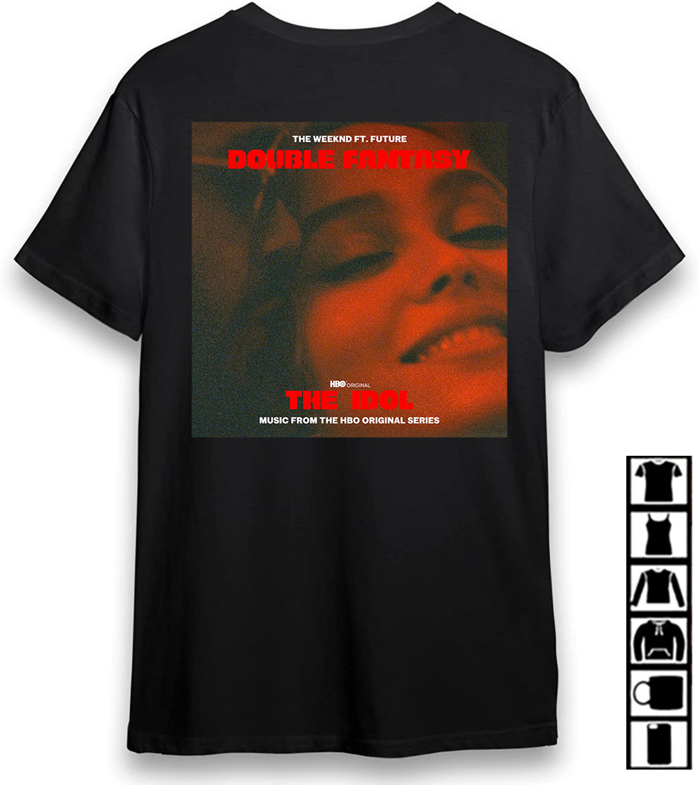 The Weeknd and Future New Idol Song Double Fantasy Merch, Lyrics Double Fantasy The Weeknd Spotify Tee Shirt