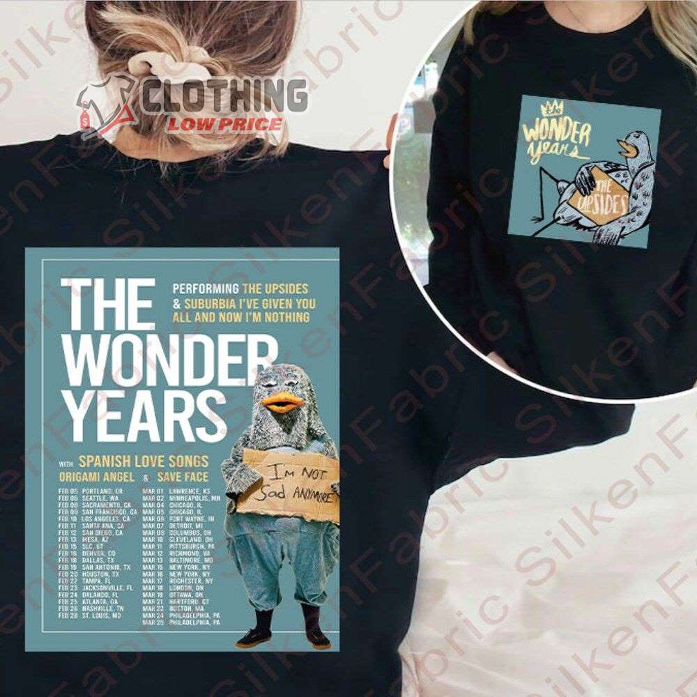 The Wonder Years Tour 2023 Merch, The Wonder Years Band Shirt The Wonder Years World Tour 2023 Setlist T-Shirt