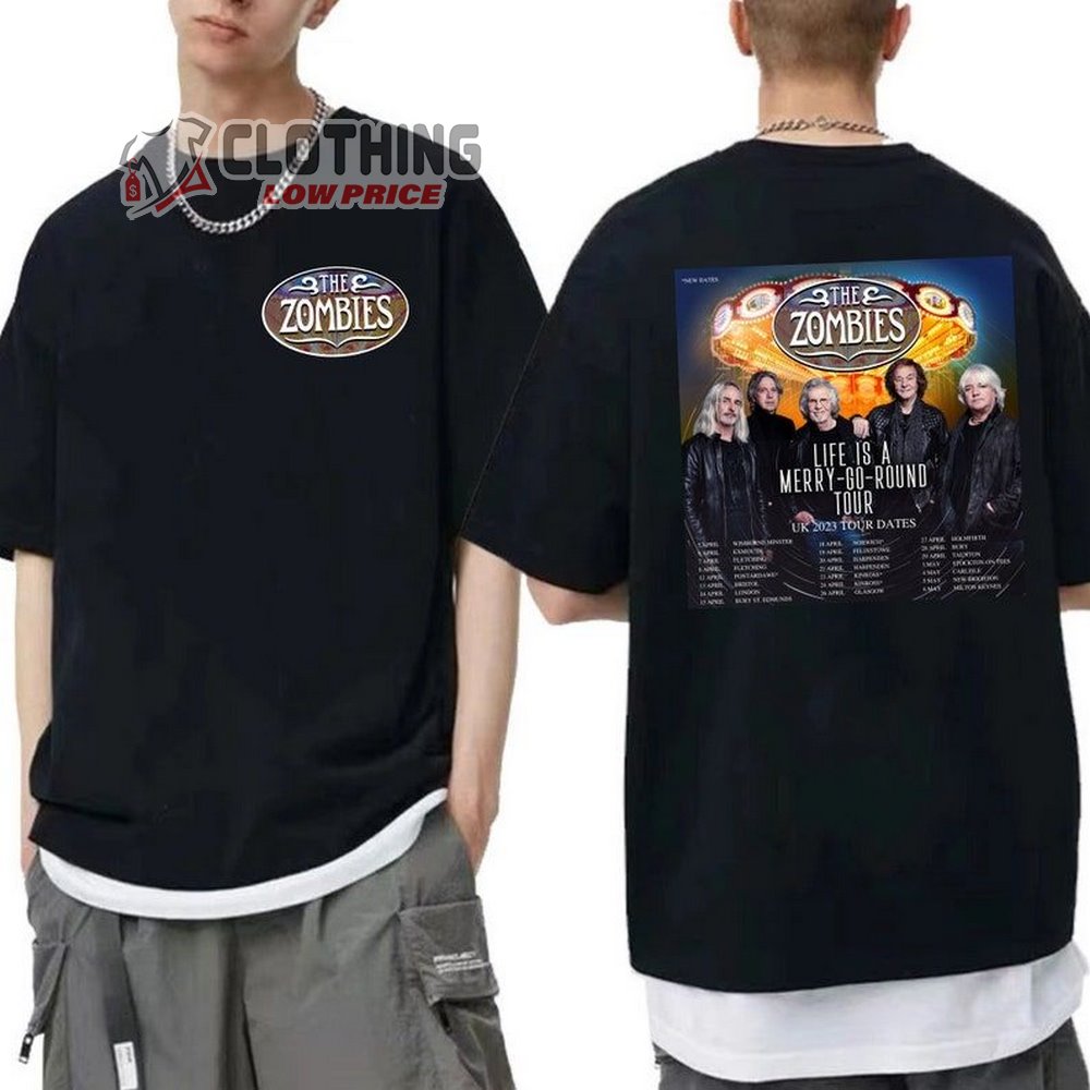 The Zombies 2023 Uk Tour Dates Shirt, The Zombies Band Shirt, The Zombies 2023 Tour Sweatshirt, Rock Band Shirt