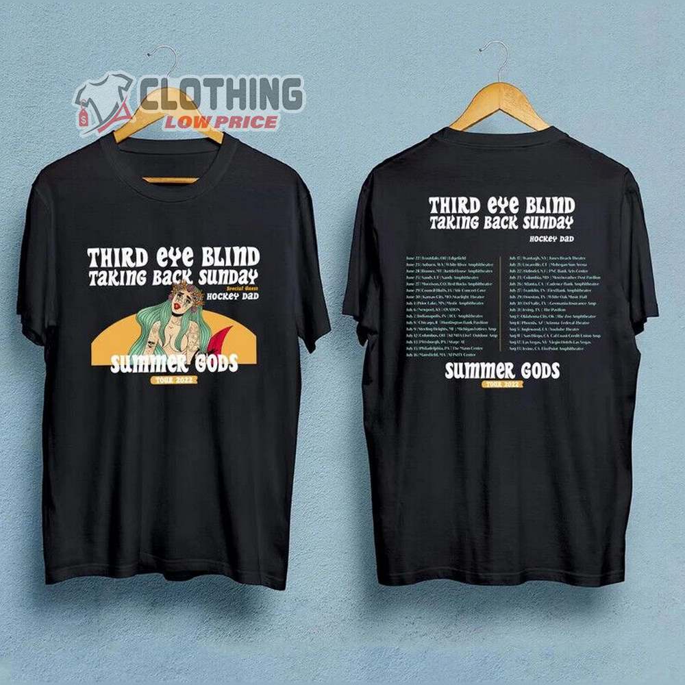 Third Eye Blind Summer Gods Tour 2022 Merch, Third Eye Blind Concert Albums 2022 T-Shirt