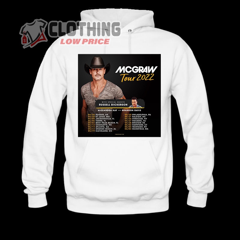 Tim Mcgraw Tour Dates 2023 Hoodie, Tim Mcgraw Tour 2022 Banner With Dates T- Shirt, Tim Mcgraw Tour Tickets Merch