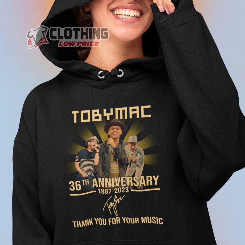 Tobymac 36Th Anniversary 1987-2023 Thank You For Memories Signature Merch, Tobymac Hits Deep Tour 2023 T-Shirt