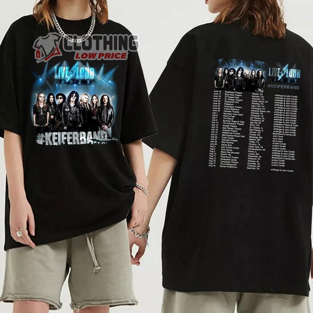 Tom Keifer, Keifer Band, Live Loud 2023 Tour Merch, Tom Keifer 2023 Tour Shirt, Live Loud 2023 Tour T-Shirt