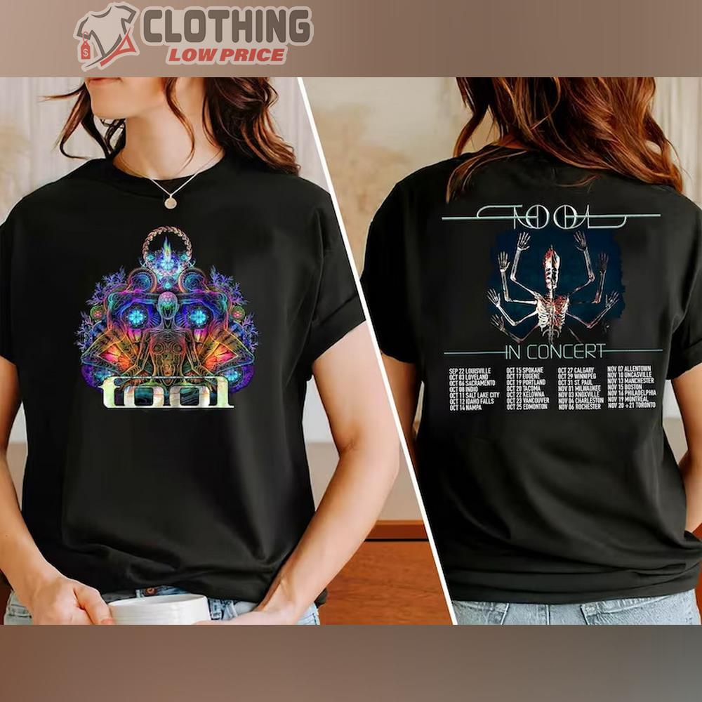 Tool World Tour 2023 Setlist Tickets Merch, Tool Rock Metal Shirt, Tool Fall 2023 North American Tour Dates T-Shirt