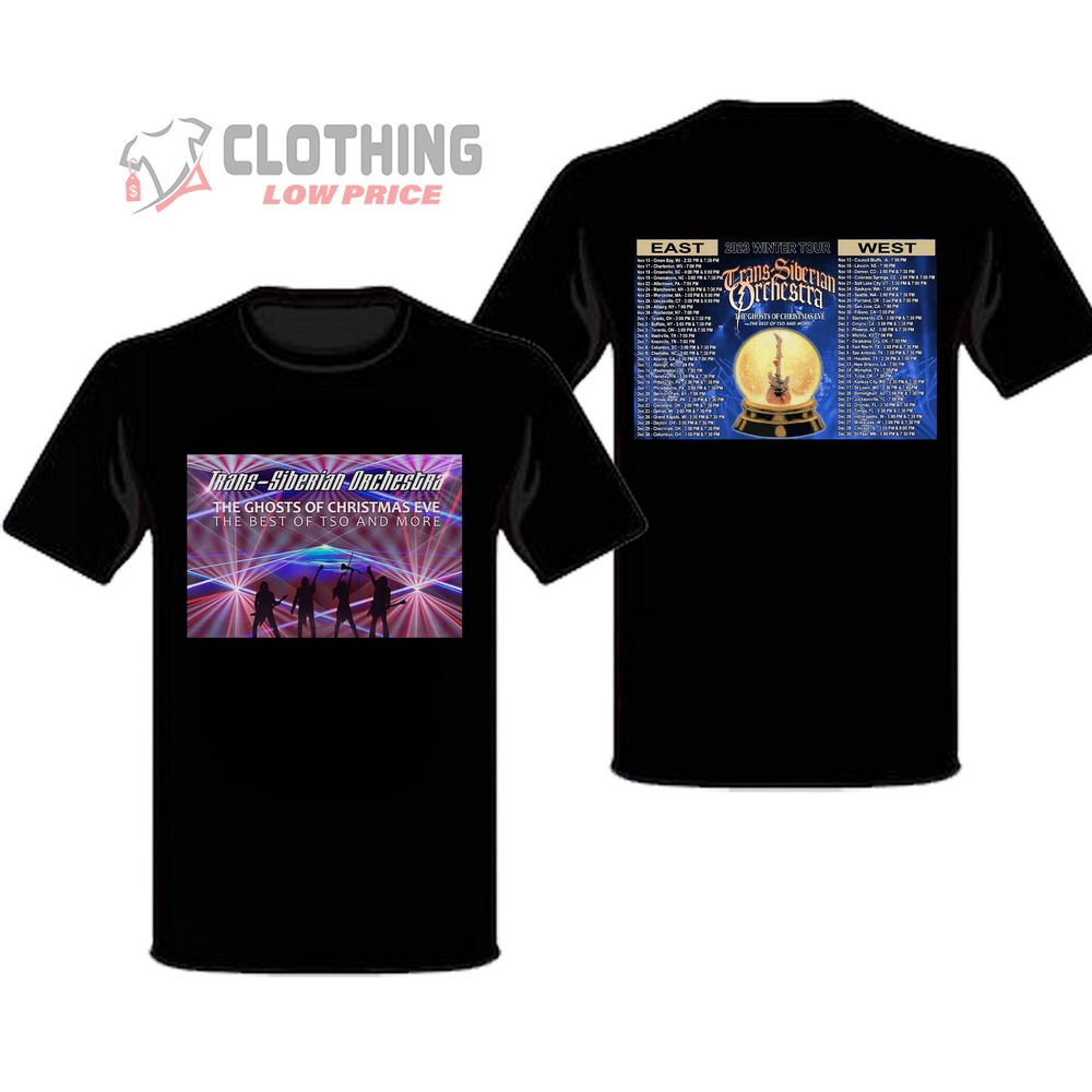 Trans-Siberian Orchestra Concert 2023 Merch, Trans-Siberian Orchestra The Ghots Ò Christmas Eve Shirt, Trans-Siberian Orchestra Tour 2023 T-Shirt