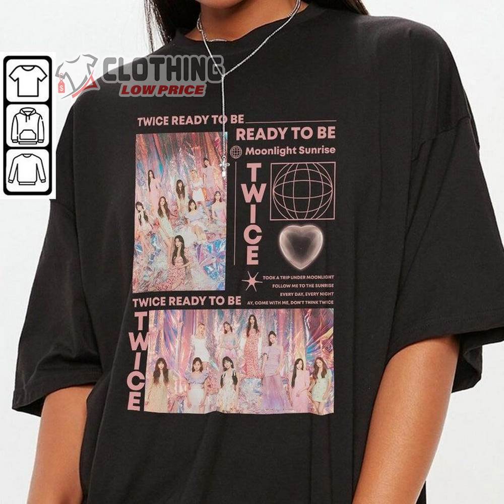 Twice Kpop Shirt, Twice Ready To Be Tshirt, Twice Kpop Tour Sweatshirt, Twice Kpop Merch, Kpop Streetwear