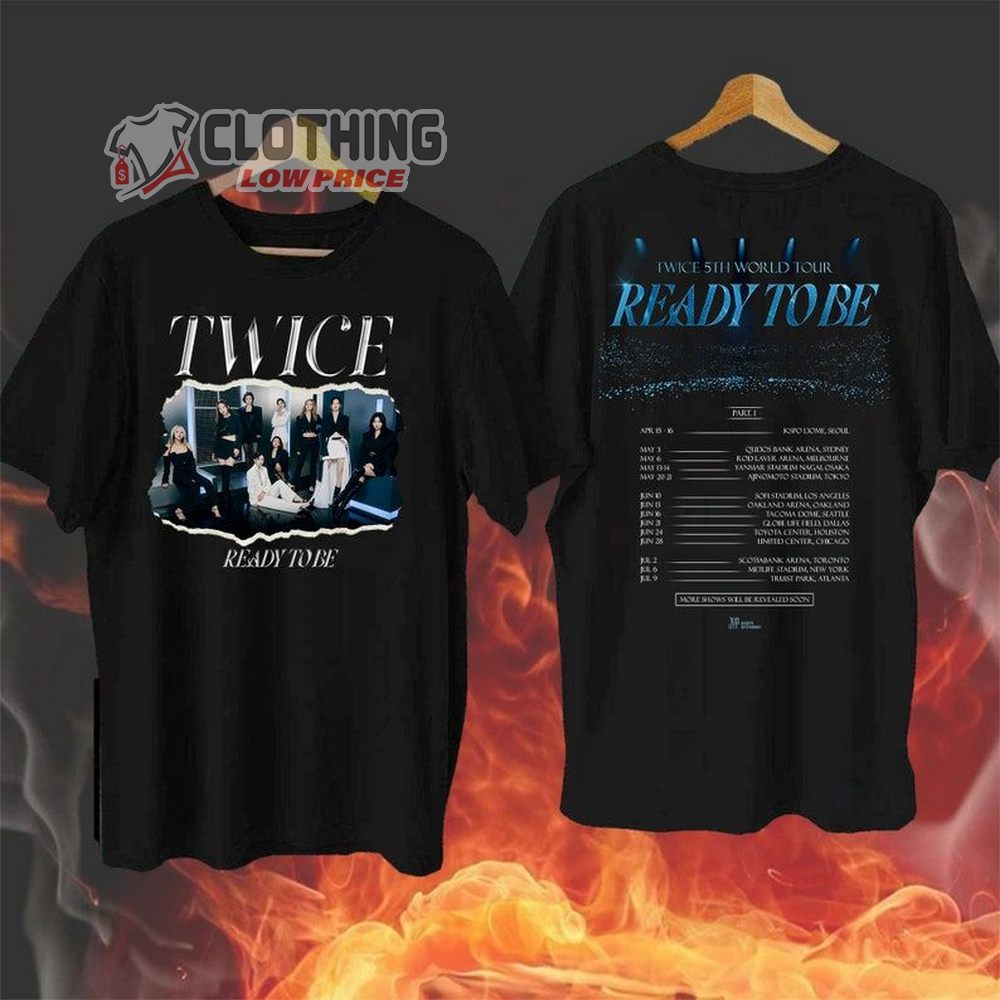 Twice Ready To Be Tour Shirt, Twice Concert Tour T-Shirt,Twice Kpop Tour Sweatshirt, Twice On Tour Shirt