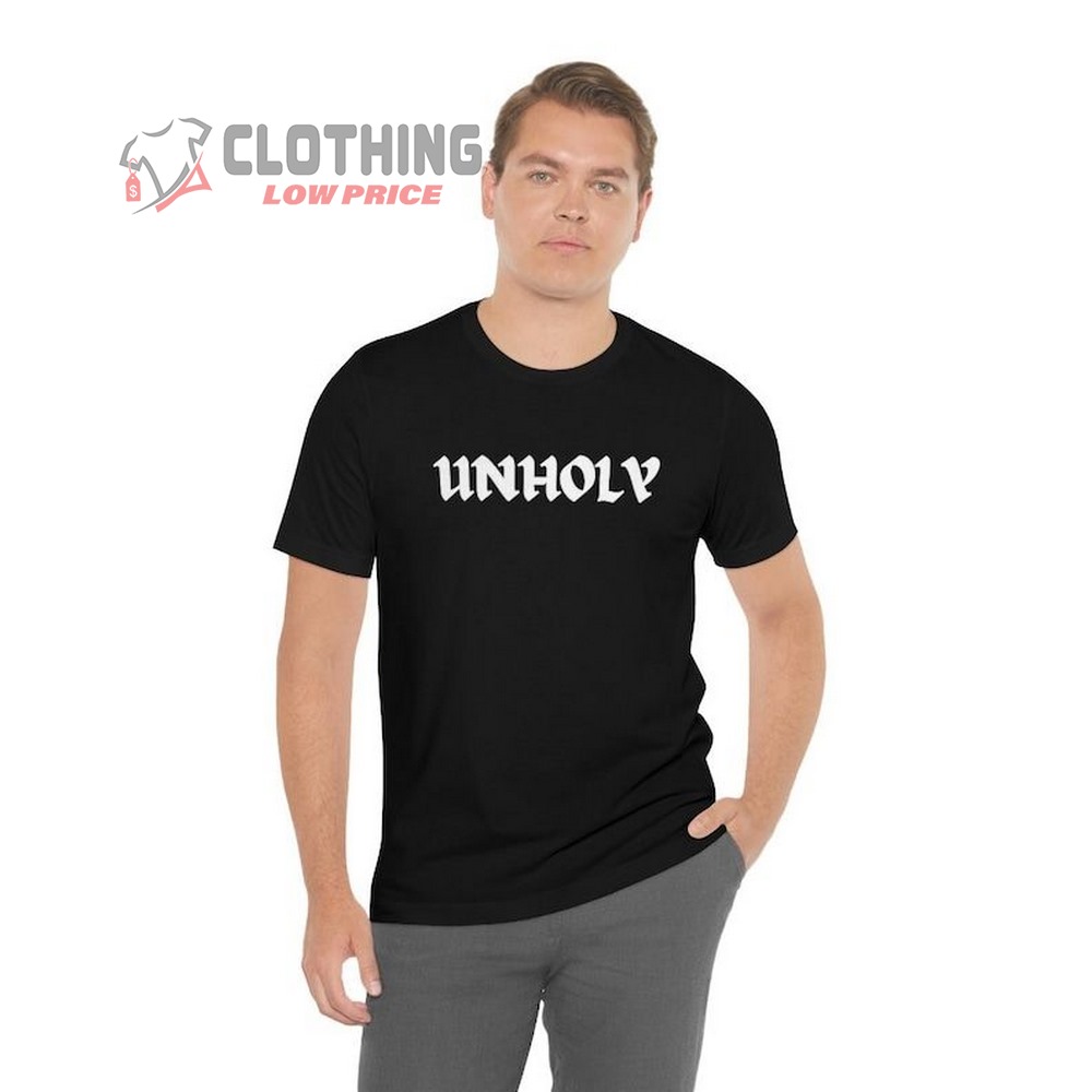 Unholy - Sam Smith, Kim Petras Inspired Unisex Jersey Short Sleeve Tee, Unholy Basic Shirt, Sam Smith Basic Shirt