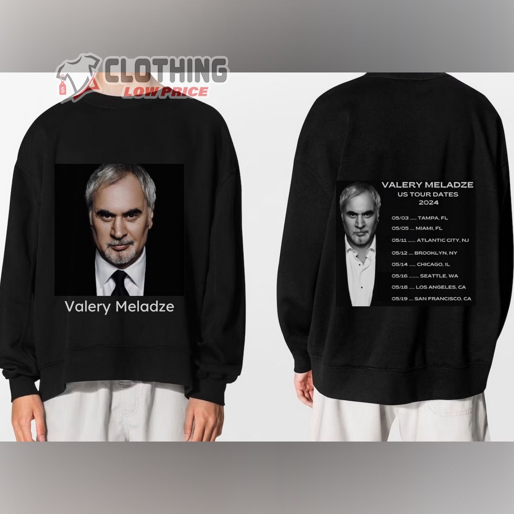 Valery Meladze Tour 2024 Merch, Valery Meladze Tour Dates Shirt, Valery Meladze US Tour 2024, Valery Meladze Fan Gift