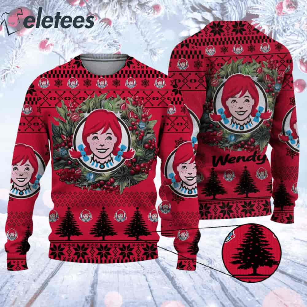 Wendy's Ugly Christmas Sweater