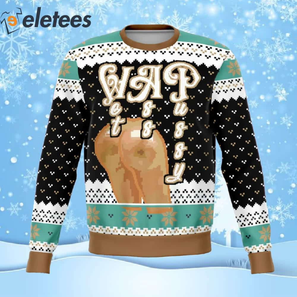 Wet Ass Puy Initials Ugly Christmas Sweater