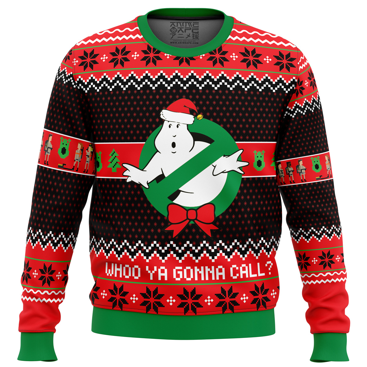 Who you gonna call Ghostbusters Christmas Sweater - Chow Down Movie Store