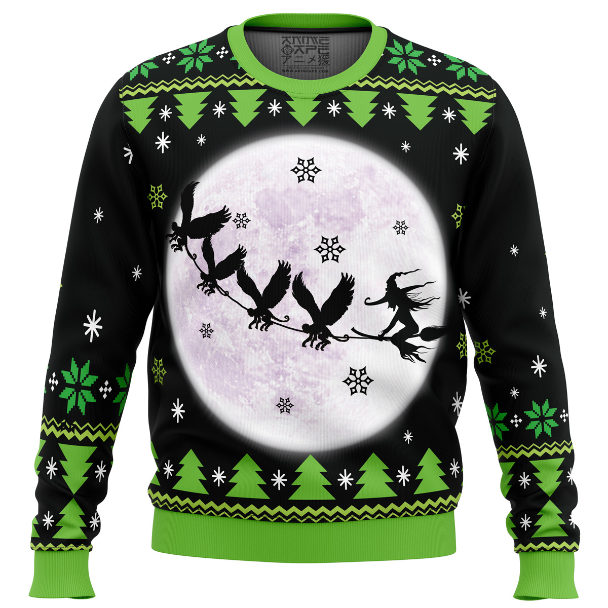 Wicked the musical Ugly Christmas Sweater - Chow Down Movie Store