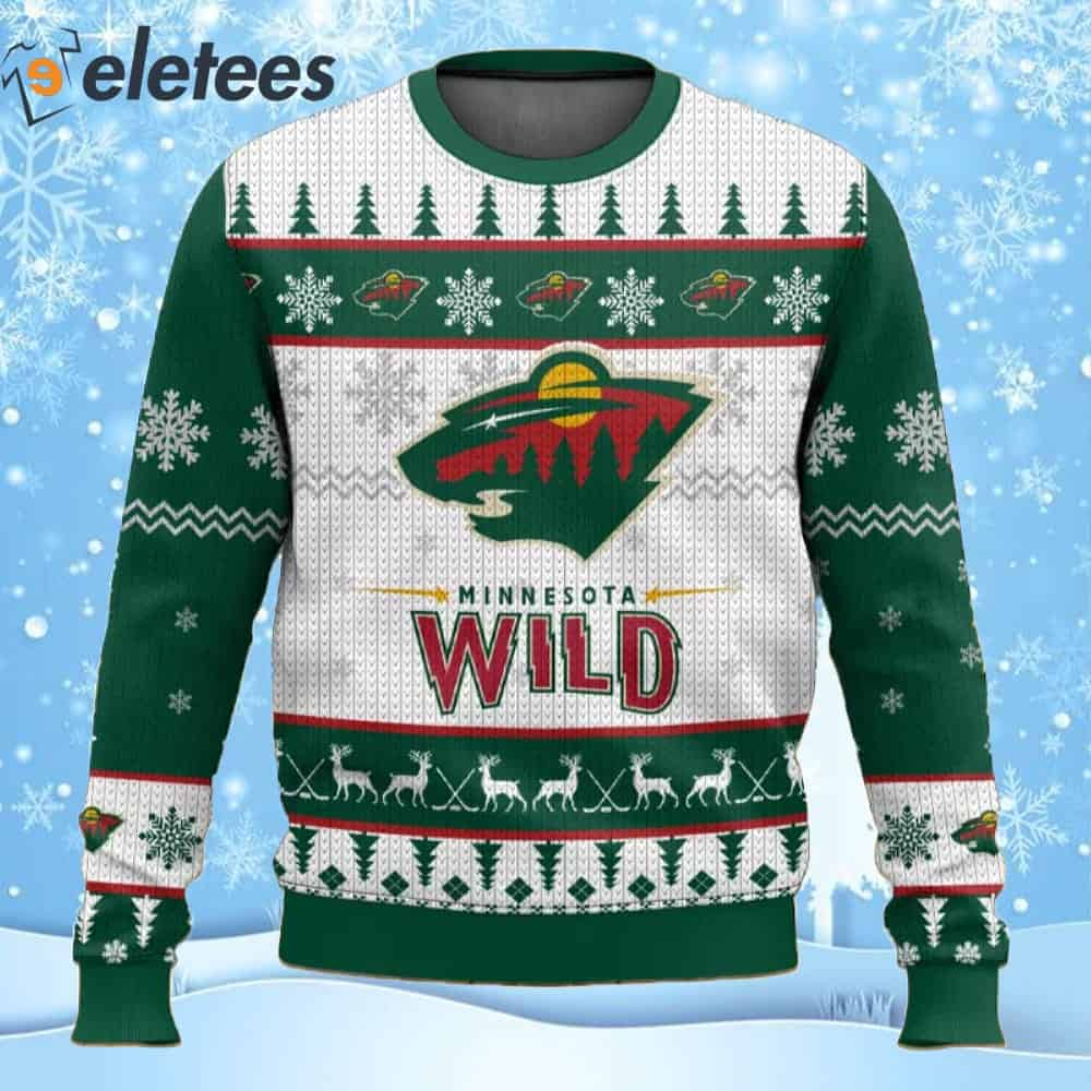 Wild Hockey Ugly Christmas Sweater