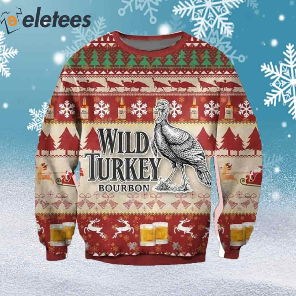 Wild Turkey Bourbon Ugly Christmas Sweater