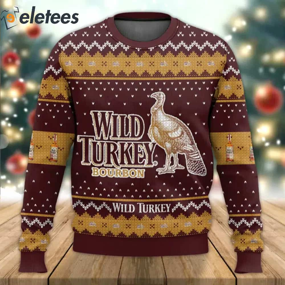 Wild Turkey Drink Ugly Sweater