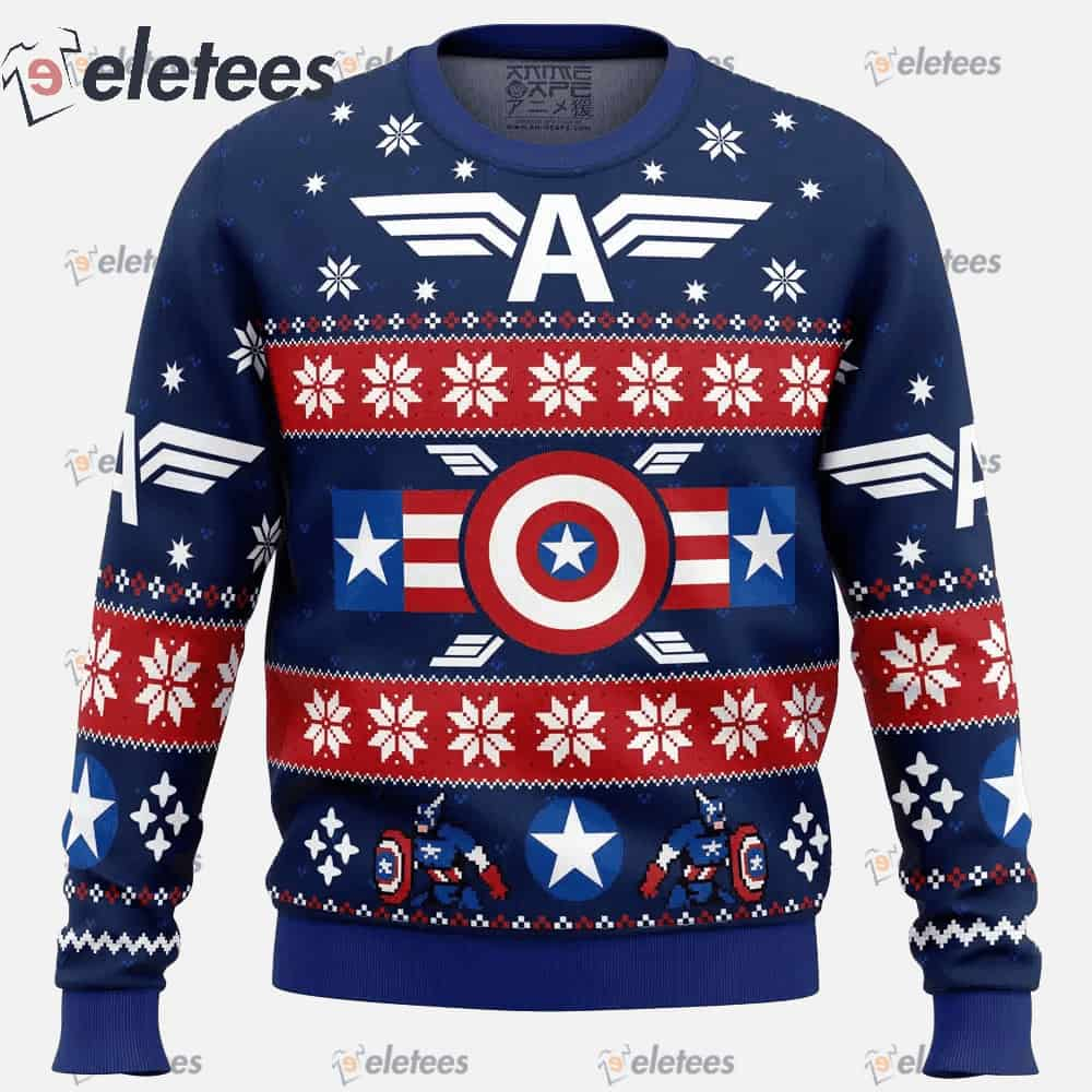 Winter Soldier Captain America Marvel Ugly Christmas Sweater