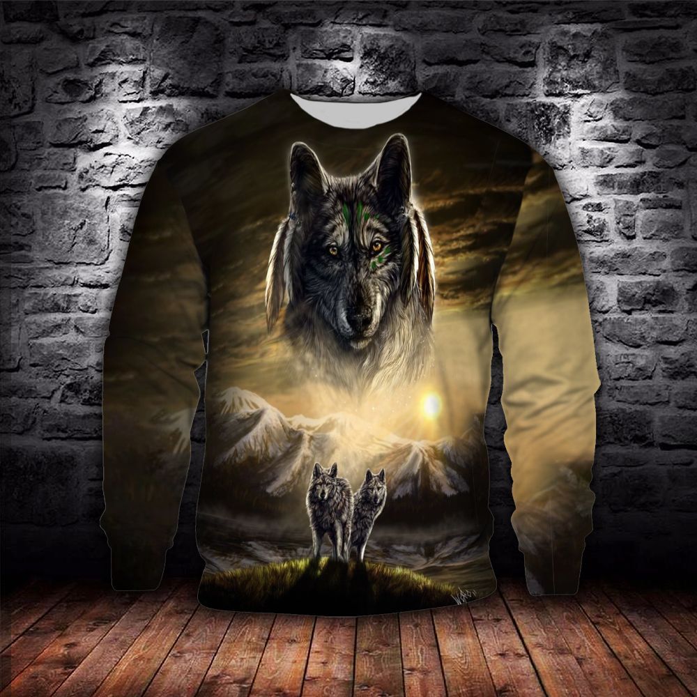 Wolf Dadltl Ugly Christmas Sweater - Chow Down Movie Store