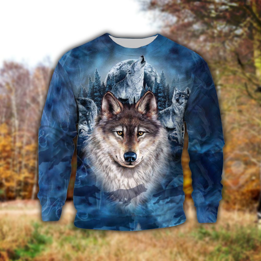 Wolf Tthj Nby Ugly Christmas Sweater - Chow Down Movie Store