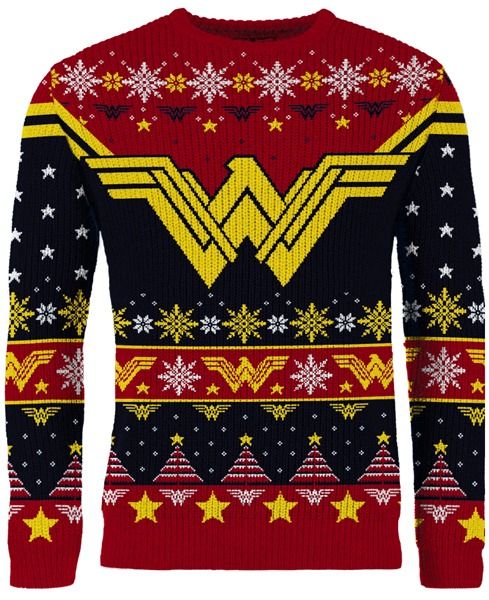 Wonder Woman The Most Wonder-ful Time Of The Year Ugly Christmas Sweater - Chow Down Movie Store