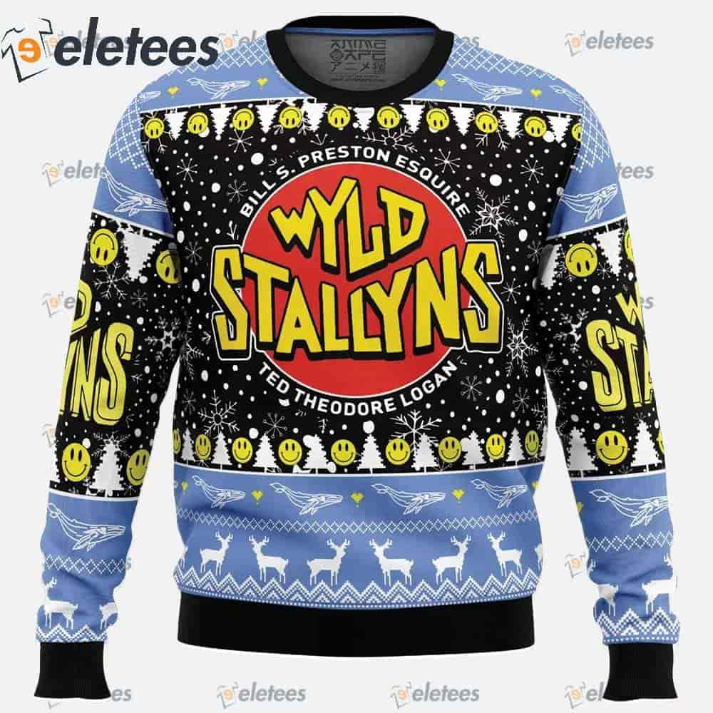 Wyld Stallyns Bill & Ted's Excellent Adventure Ugly Christmas Sweater