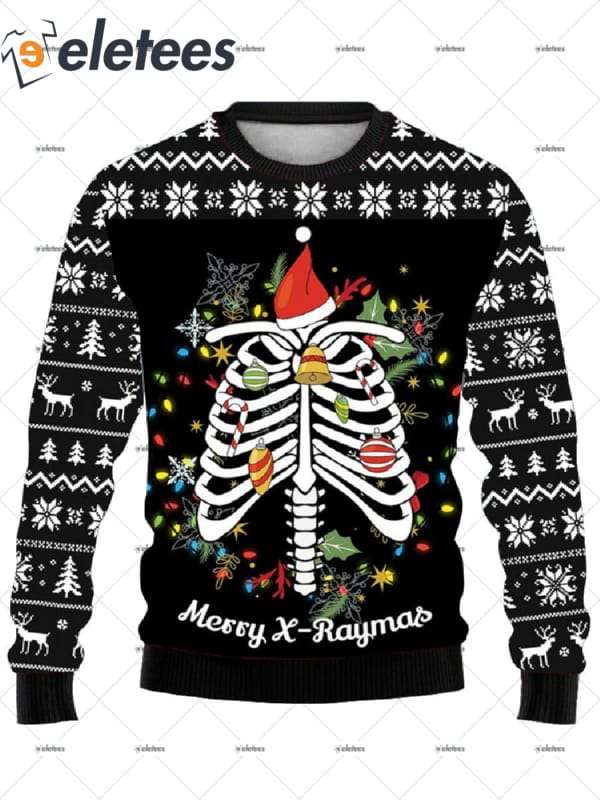 X-Ray Merry X-Raymas Ugly Christmas Sweater