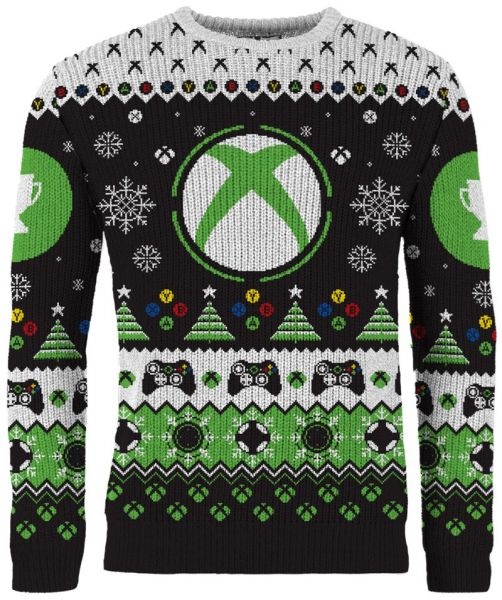 Xbox Christmas Unlocked Ugly Christmas Sweater - Chow Down Movie Store