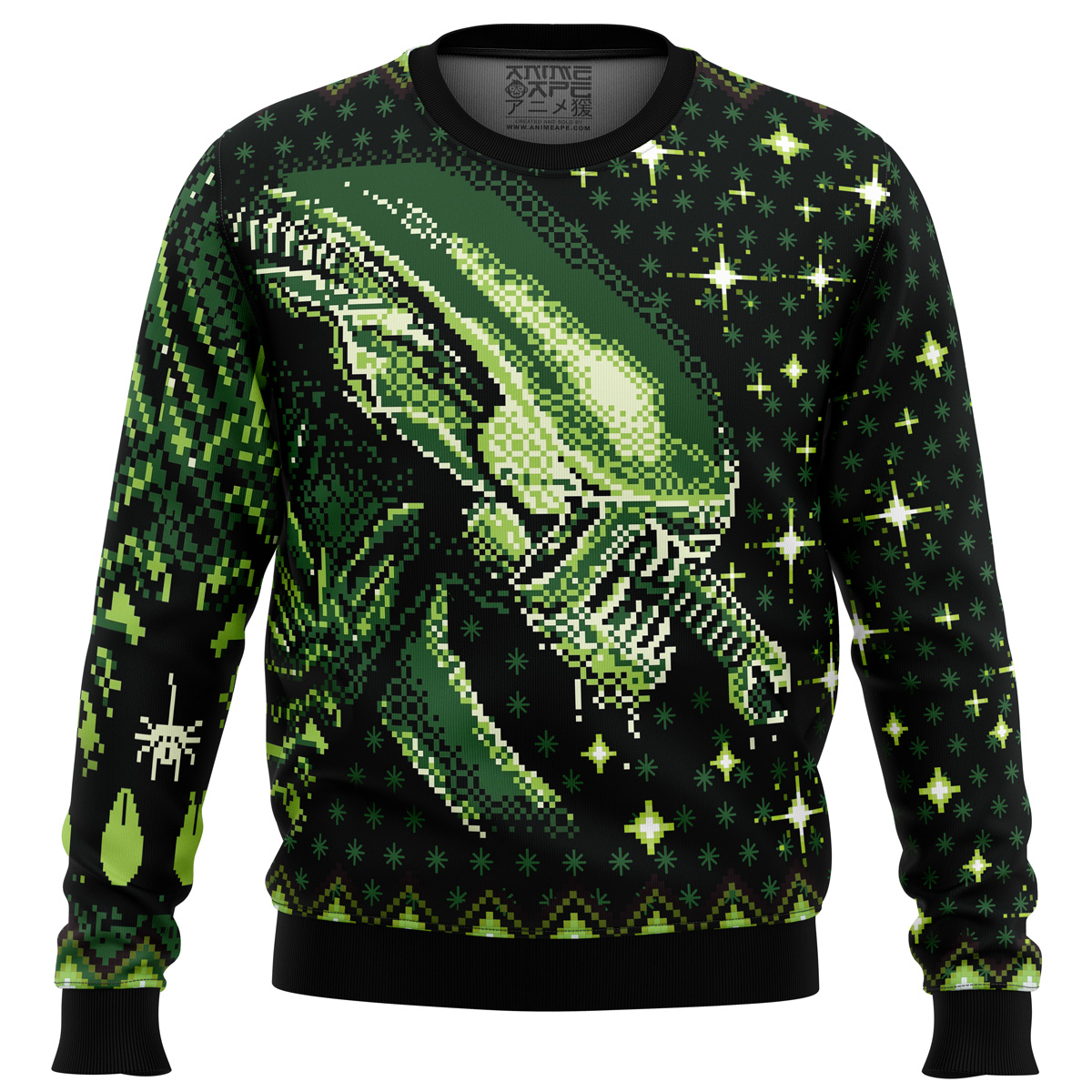 Xenomorph Alien Ugly Christmas Sweater - Chow Down Movie Store