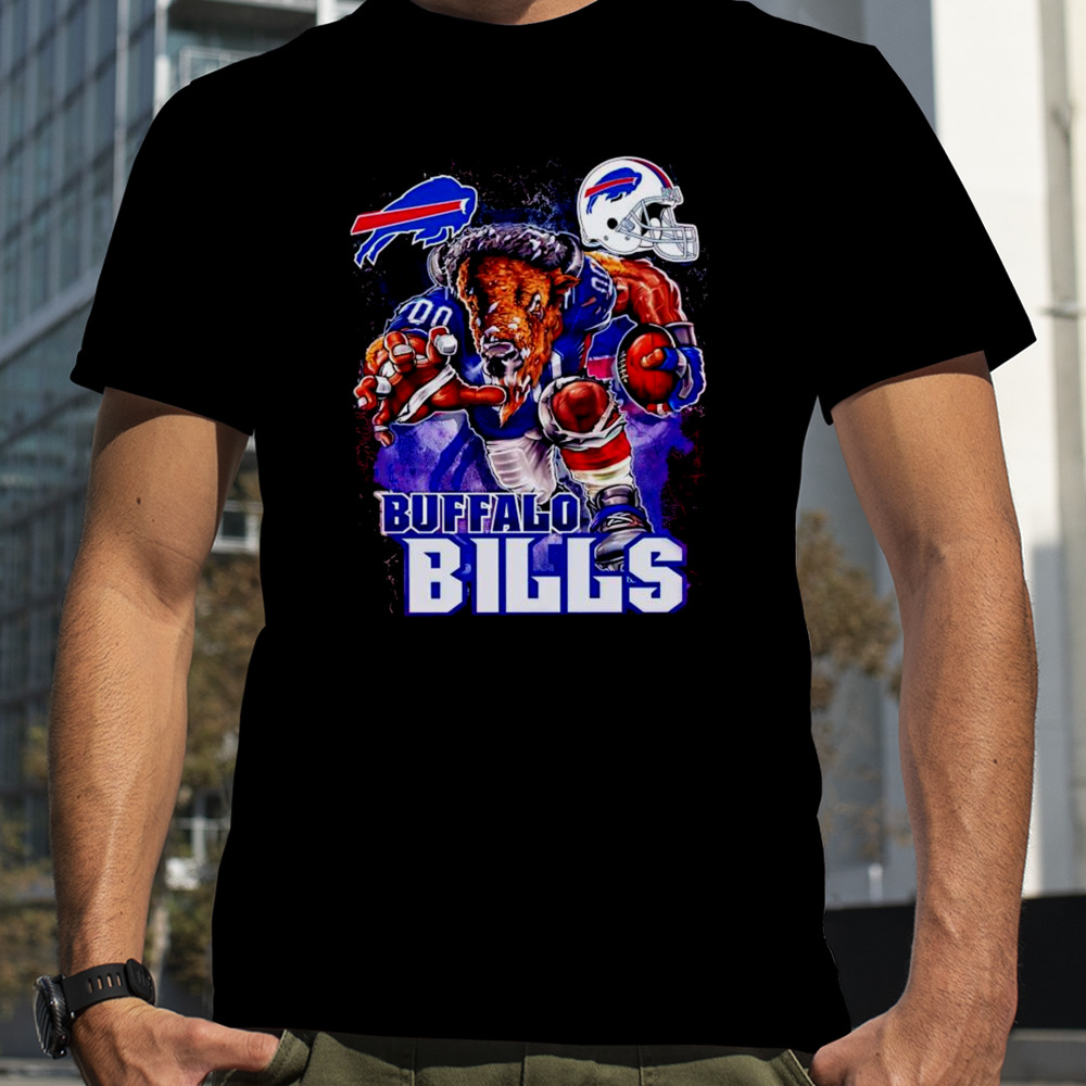 Buffalo Bills mascot helmet shirt