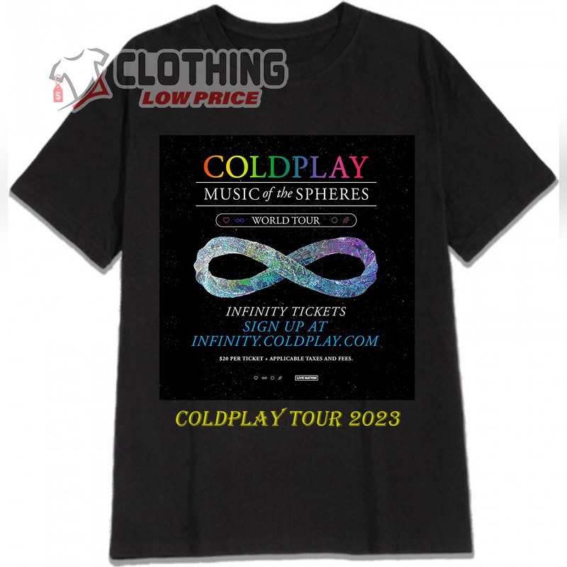 Coldplay Music Of The Spheres World Tour 2024 T Shirt, Coldplay