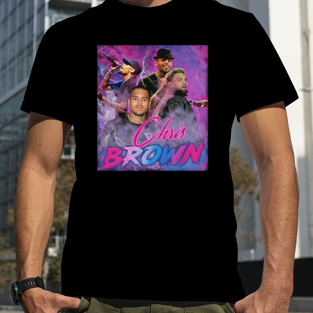 Groovy Chris Brown Breezy 90s Hip Hop Rapper Shirt