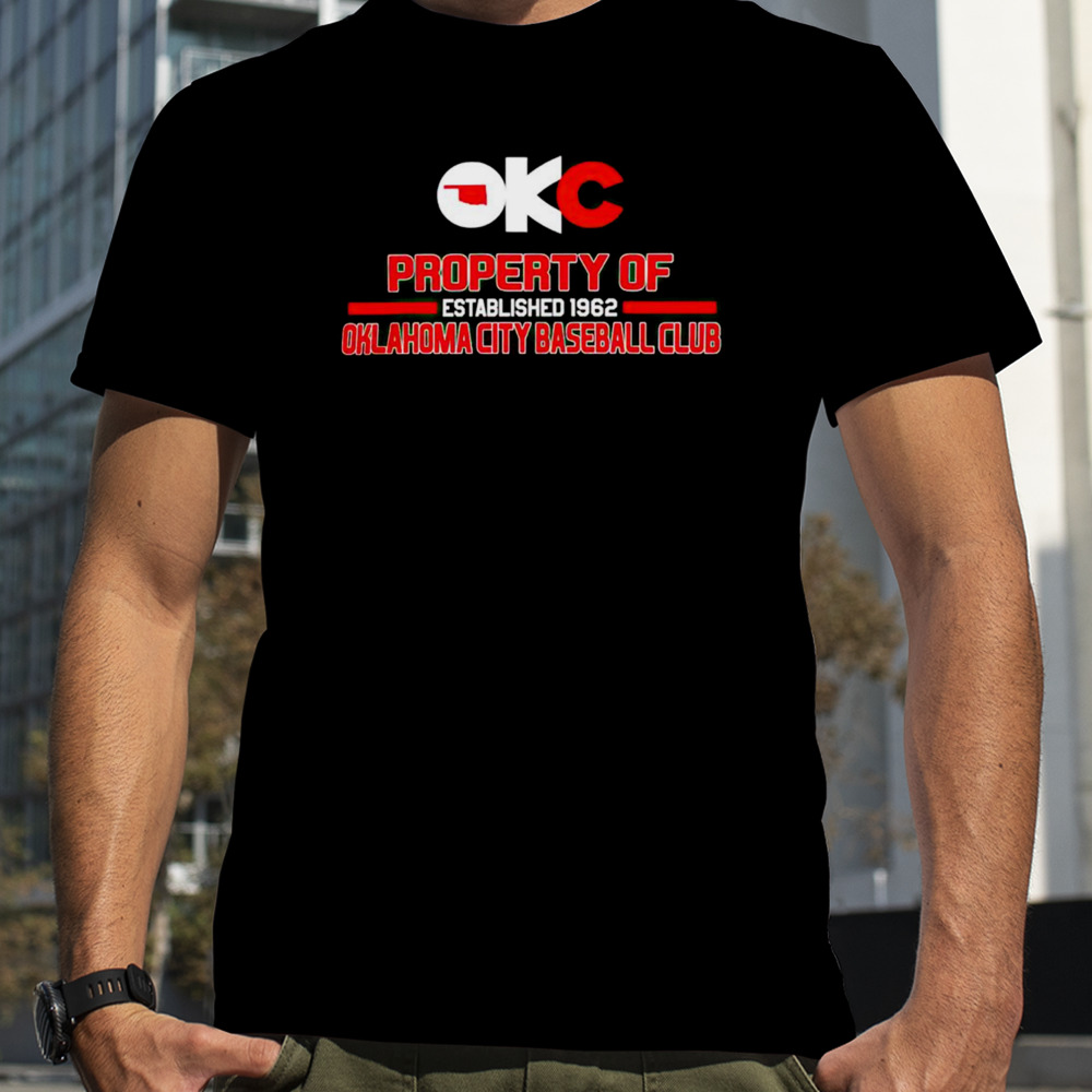 Oklahoma City Baseball Club property of est 1962 shirt