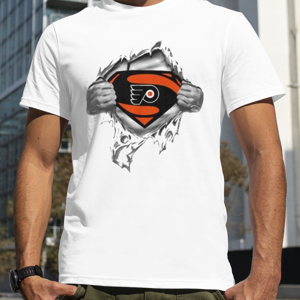 Philadelphia Flyers Blood Inside Superman Shirt