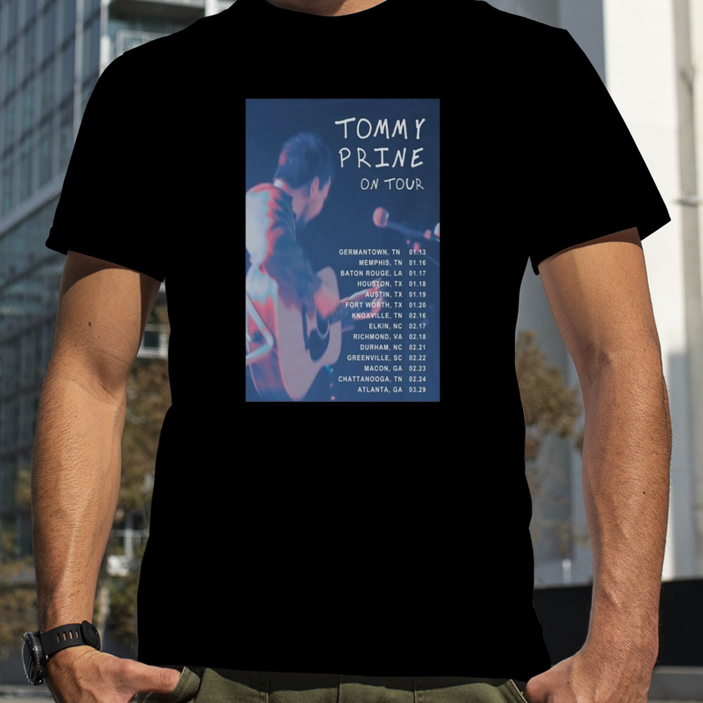 Poster Tommy Prine American Tour Jan and Feb 2024 shirt