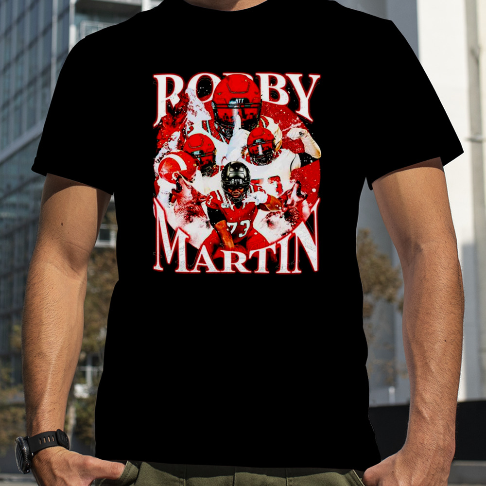 Robby Martin NC State Wolfpack football vintage poster shirt