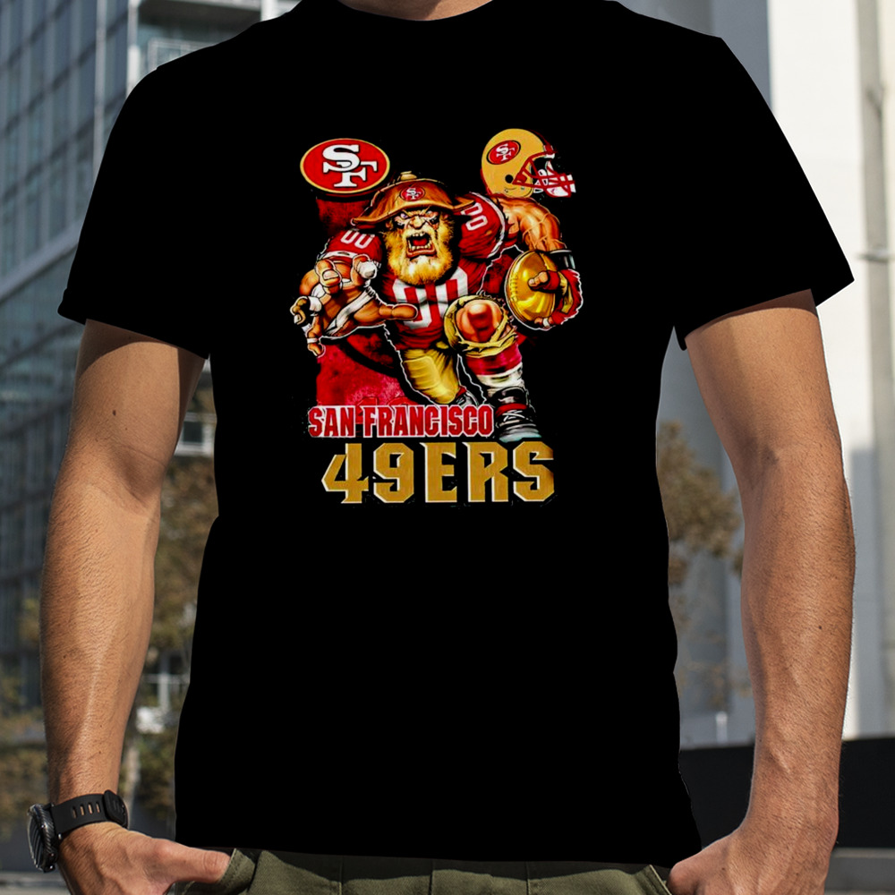 San Francisco 49ers mascot helmet shirt